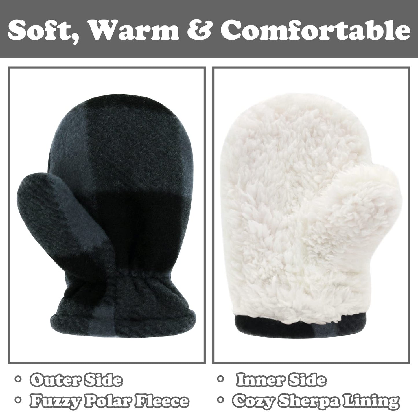 Sarfel Toddler Gloves Toddler Mittens For Toddler Boys Girls Baby Mittens 12-18 Months Toddler Winter Gloves Toddler Boy Gloves