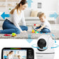 Uksup Sm663V2 Baby Monitor With 2 Cameras - 5' Display Video Baby Monitor With Remote Pan & Tilt, 2X Zoom,Auto Night Vision, 2