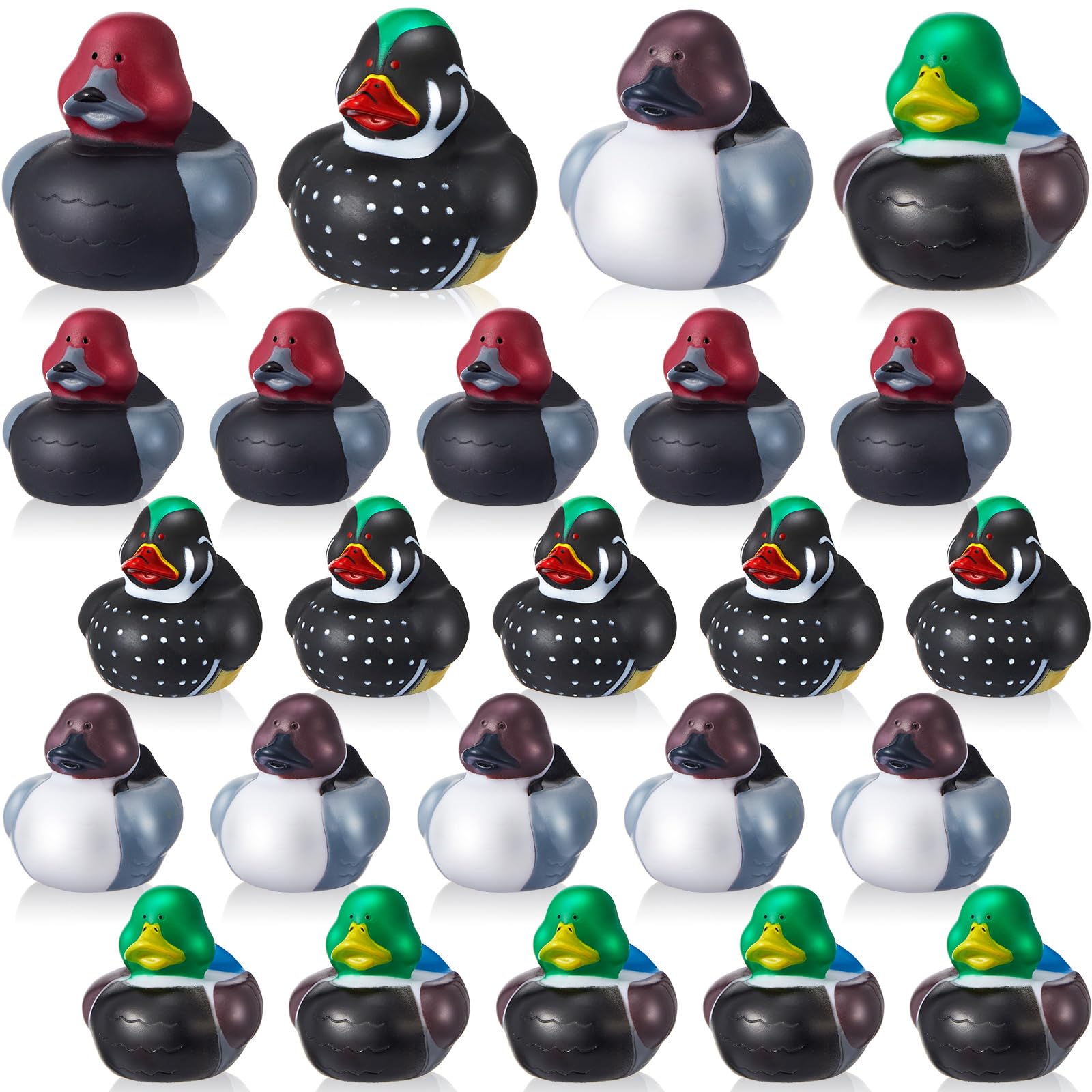 Deekin 12 Pcs Rubber Ducks 2 Inch Animal Party Favors Small Rubber Ducks for Cruise Ships for Shower Birthday Gift Activity Them