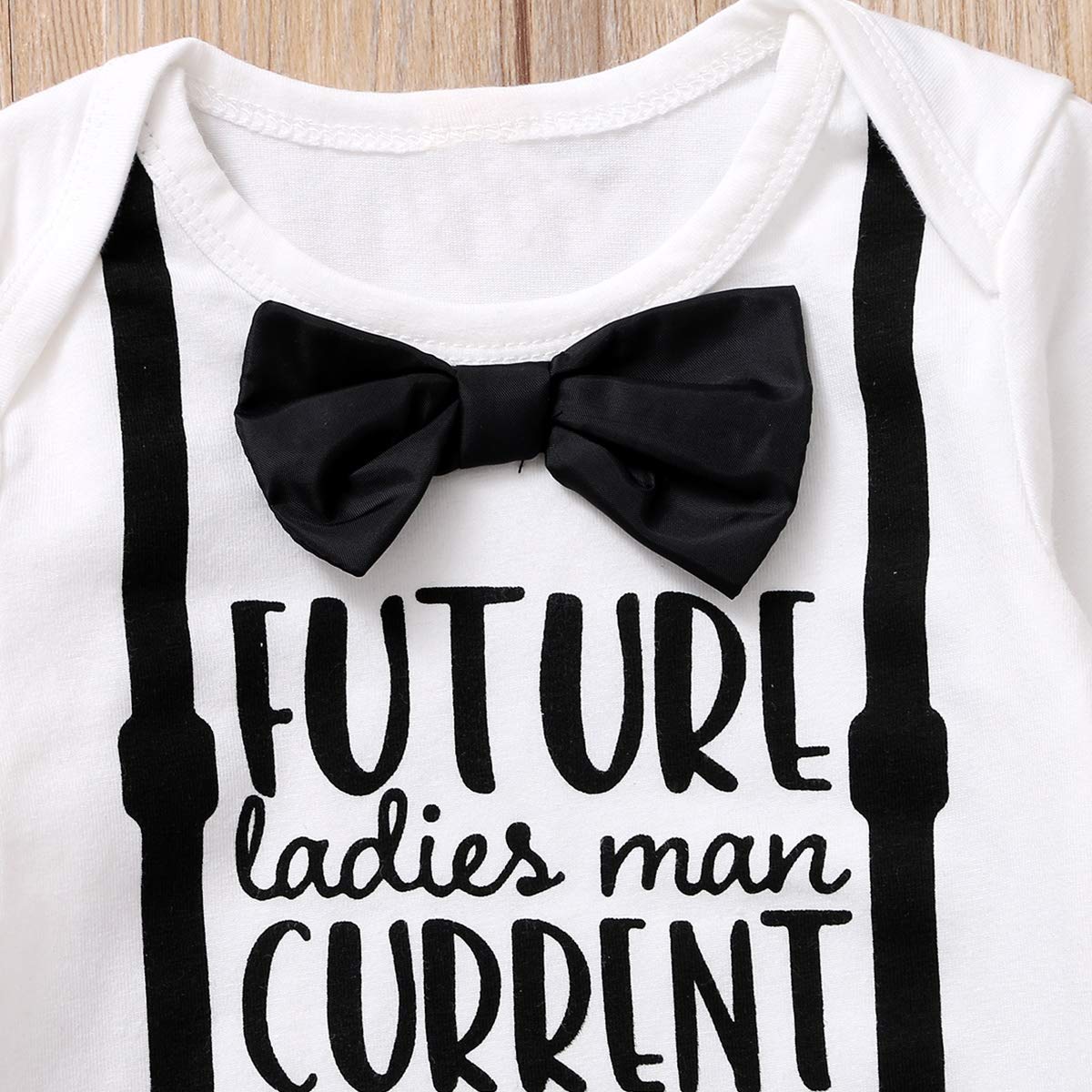 Shalofer Valentine'S Day Baby Boys Outfits Infant Heart Breaker Pant Clothing Set (Black&White,0-3 Months)