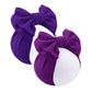 LDDCX Bows for Baby Girls Headband, Newborn Bows Headbands Baby Hair Bows Hairbands Hair Accessories.(FD104) (Purple violet)