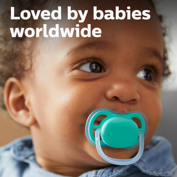 Philips Avent Ultra Air Pacifier 0-6 Months, Pink/Peach, 4 Pack, Scf245/40