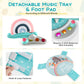 BABY JOY Baby Jumpers and Bouncers, Infant Activity Center with Music Lights Sounds, 360 Rotating Seat and 3 Adjustable Heights,