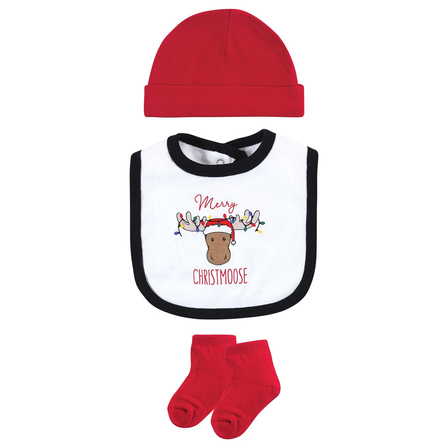 Hudson Baby Baby Boys Hudson Unisex Cotton Layette Set, Christmoose, 9-12 Months And Toddler T Shirt Set, Christmoose, Months Us