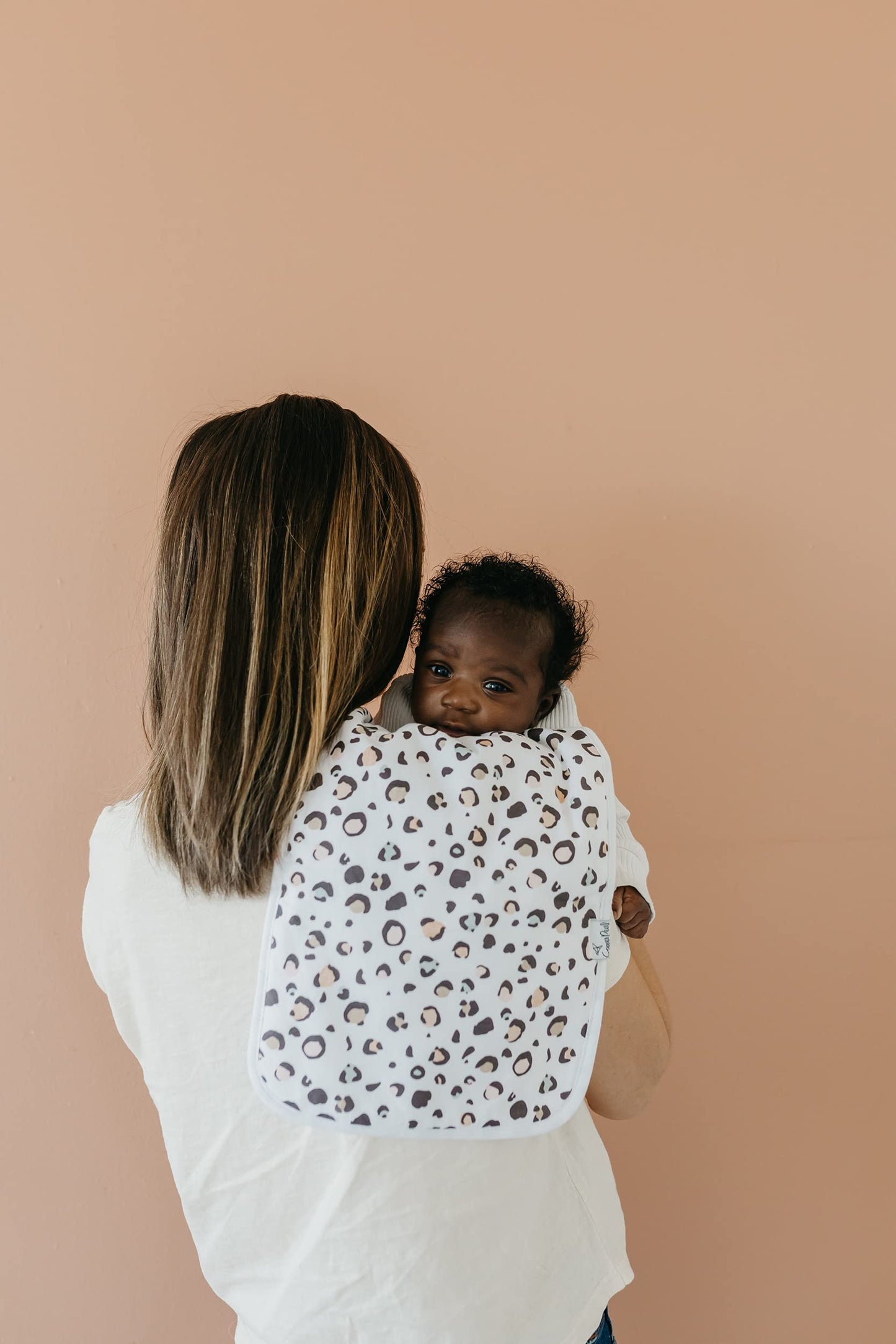 Copper Pearl Premium Baby Burp Cloths - 3-Pack Large Cotton Burp Cloths, Extra Soft Spit Up Rags With 3 Absorbent Layers, Perfec