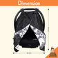 Dear Baby Gear - Infant Carseat Canopy And Winter Covers - Cozy Baby Car Seat Cover For Girls And Boys - Stroller Cover - Mounta