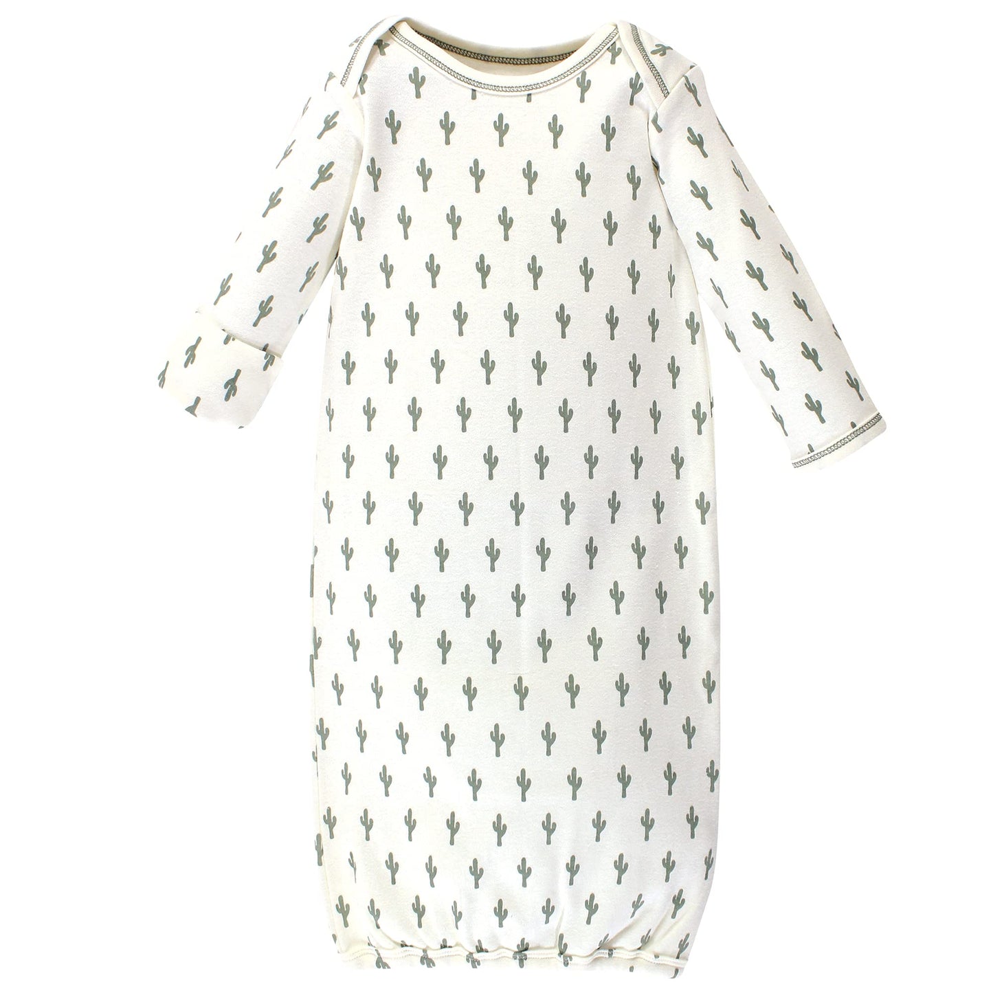 Touched by Nature Unisex Baby Organic Cotton Gowns, Prints Tribal, Preemie/Newborn