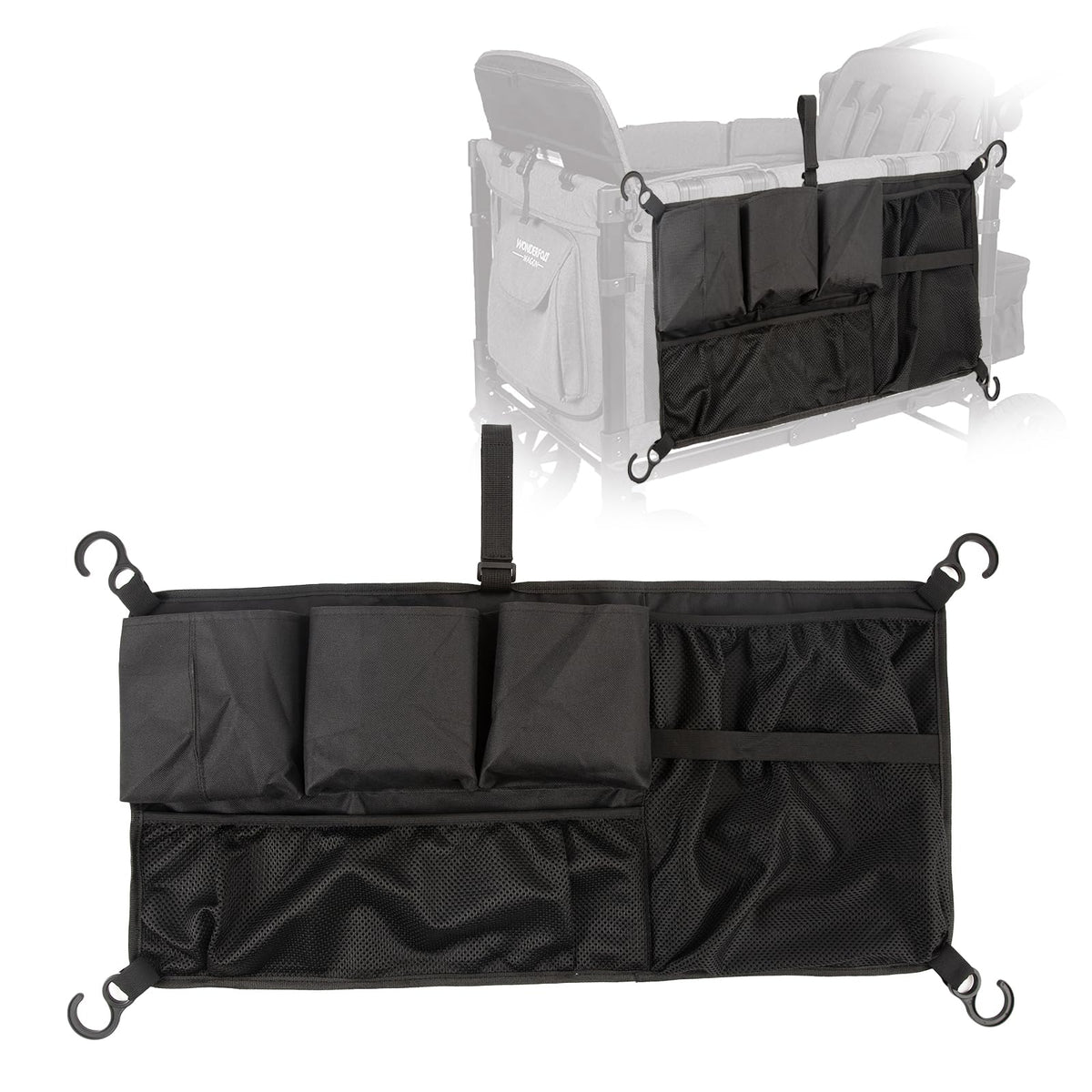 HGRTYXS Oxford Baby Stroller Organizer,Extra Storage Space for Kids Wagon