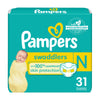 Pampers Baby Diapers - Swaddlers - Size 0, 31 Count, Ultra Absorbent Disposable Newborn Diaper