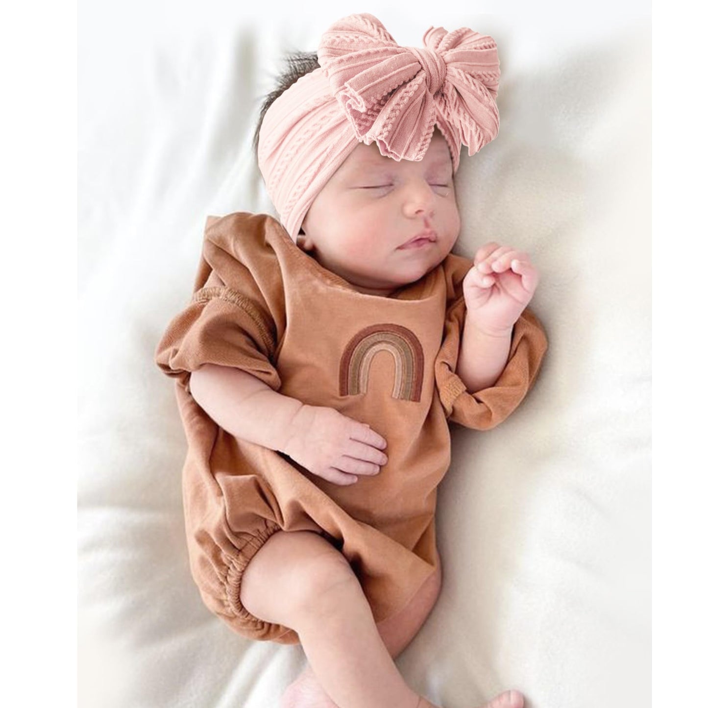 Niceye Handmade Baby Headbands Soft Stretchy Nylon Hair Bands With Bows For Newborn Infant Baby Toddler