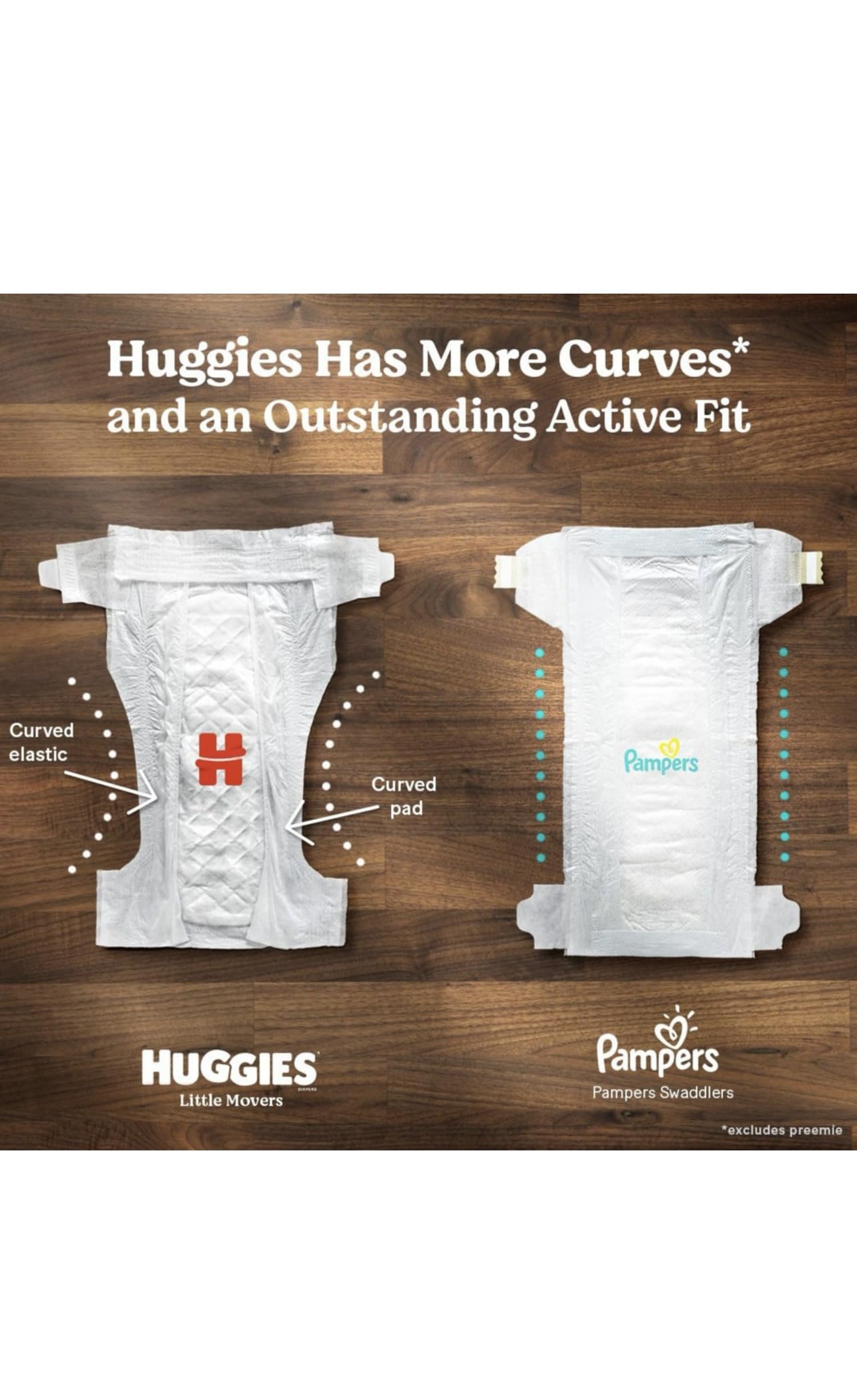 Huggies Little Movers Diapers, Size 4-22-37 Pounds (156 Count)