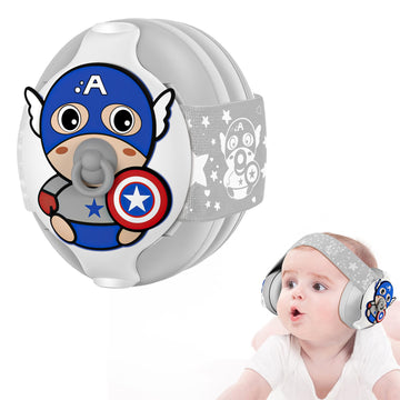 Labeopuwu Baby Ear Protection - Noise Cancelling Headphones for Infants 0-36 Months, Travel Essentials With Carrying Bag, Earmuf