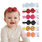Bakefy 6 Baby Flower Headbands Set Of 6 For Baby Girls | Soft Stretchable Nylon Headbands For Newborn, Infant & Toddler | Hair 