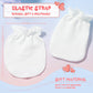 16 Pairs Newborn Baby Cotton Mittens No Scratch Gloves Unisex Newborn Mittens For Baby Boys Girls 0-6 Months (Chic Color)