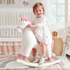 labebe - Toddler Rocking Horse, Ride Unicorn, Kid Ride On Toys for 1-3 Year Old, Plush Animal Rocker with Realistic Sounds, Baby