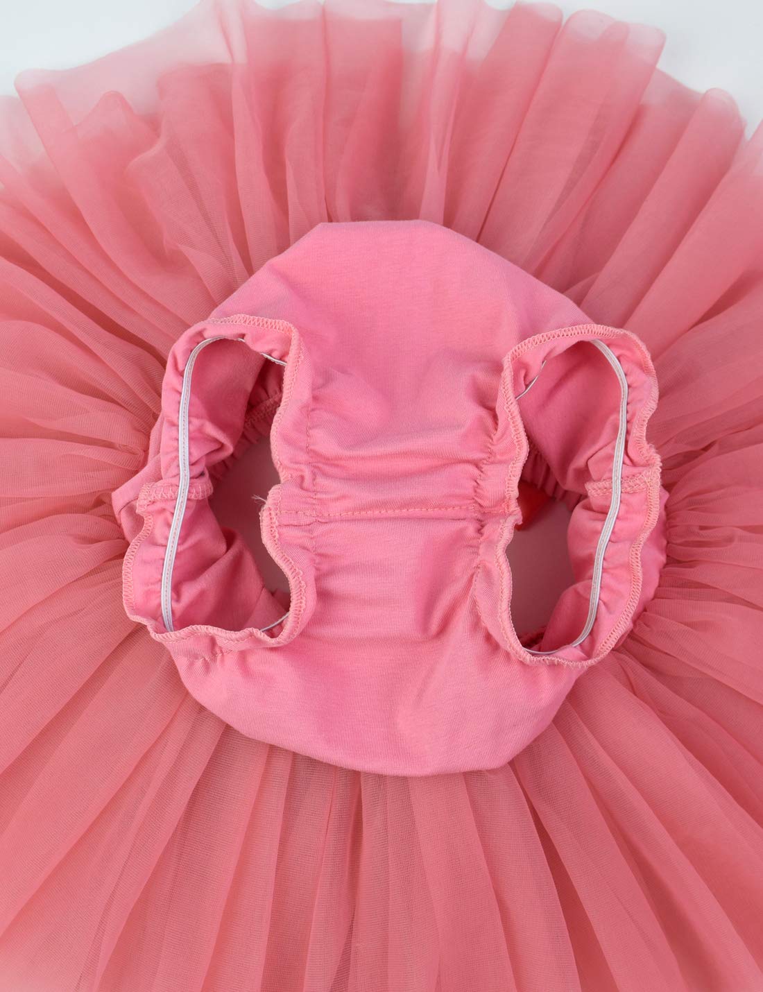 Baby Girls Tutu Bloomers Diaper Cover Cotton Tulle Bloomers And Headband Set Coral 6-12 Month