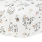 Under The Nile Organic Cotton Playpen/Playard Sheet - Woodland Babies, 37 x 29