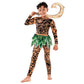 Morph Boys Ocean Adventure Costume for Kids Hawaiian Printed Tattoos Costume for Boys Halloween Demi-God Costumes for Kids, Lar