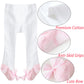 Mini Angel Baby Girl Tights Non Slip Baby Tights 6-12 Months Girls Shoe-Look Leggings Bow Cotton Pantyhose For Toddler 2 Pack (B