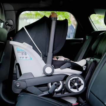Evenflo Gold Shyft Dualride With Carryall Storage Infant Car Seat And Stroller Combo (Opal Pink)