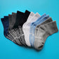 Smidlrg Toddler Grip Crew Socks With Grippers Boys Girls Kids 1-3/3-5/5-7T 6 Pairs