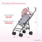 Dream On Me Aero Travel Lightweight Umbrella Stroller with Adjustable Removable Canopy – Easy Fold & Carry