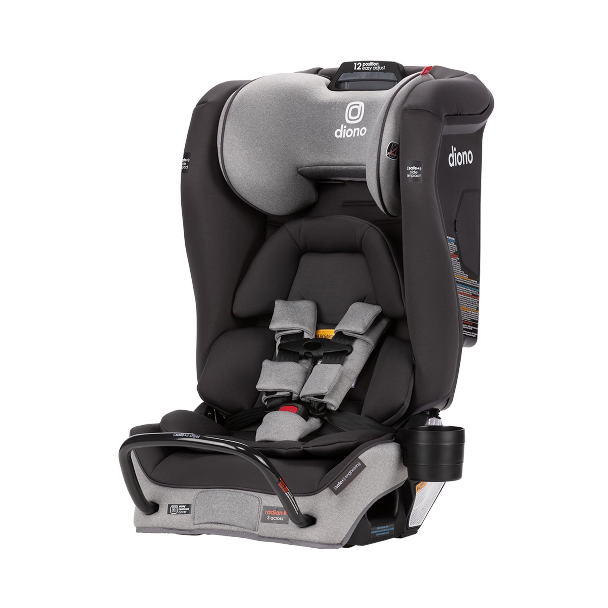 Diono Radian 3RXT SafePlus, 4-in-1 Convertible Car Seat, Rear and Forward Facing, SafePlus Engineering, 3 Stage Infant Protectio