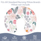 Hnhuaming Nursing Pillow Cover For Baby Girls Boys, Breastfeeding Pillow Cover, Stretchy Removable Feeding Pillow Case For Newbo