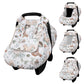 Caruili Car Seat Cover Baby Girl Boy, Warm Winter Carseat Cover For Baby, Kick-Proof Infant Car Seat Cover With Peep Window, Win