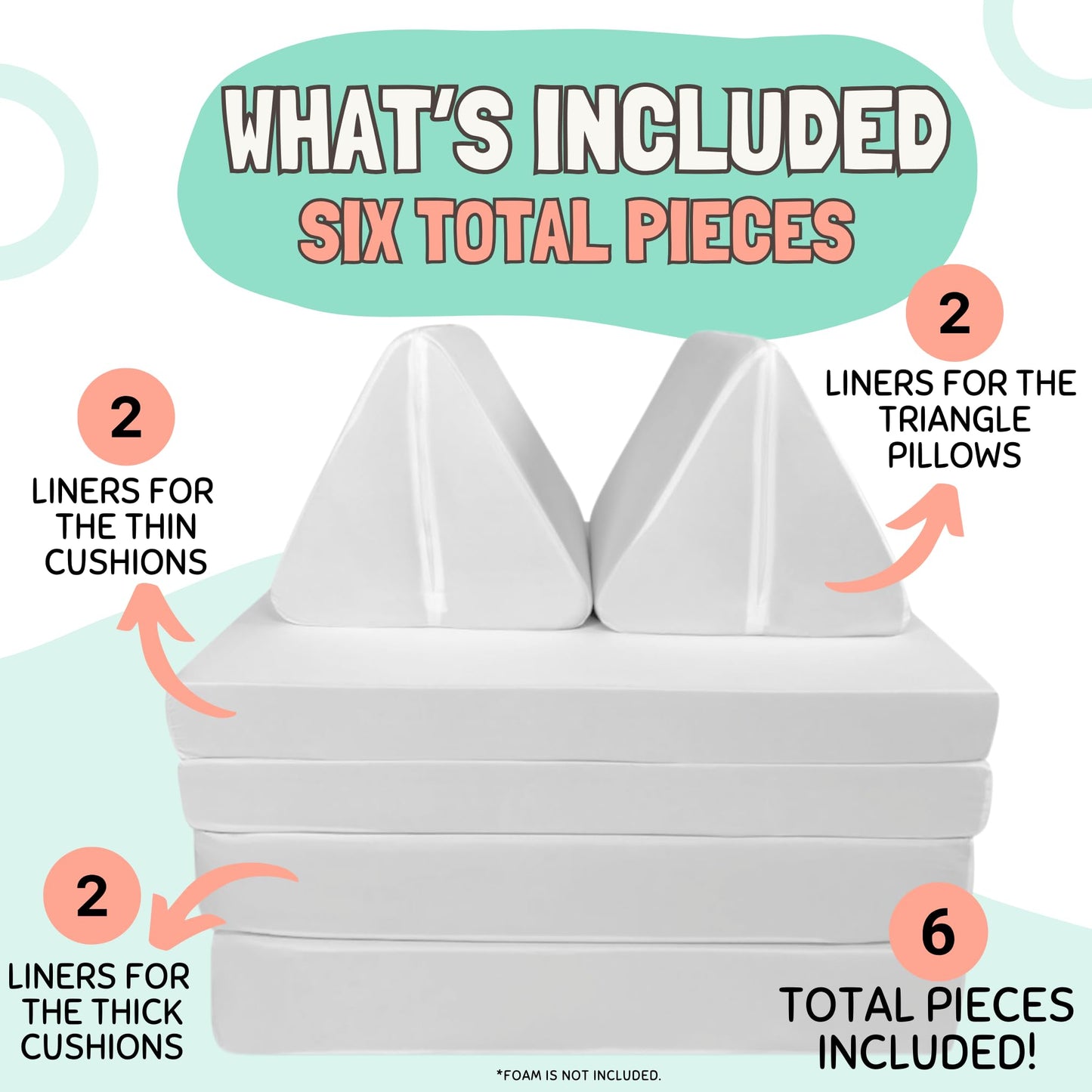 Couch Swag Waterproof Kids Play Couch Protective Liner Cover - Spill Proof Material For Protection For Your Childrens Play Couch