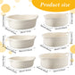 6 Sizes Woven Basket With Gift Bags And Gold Bows, Oval Soft Rope Baskets With Handles Gift Baskets Empty Cotton Baby Toy Storag
