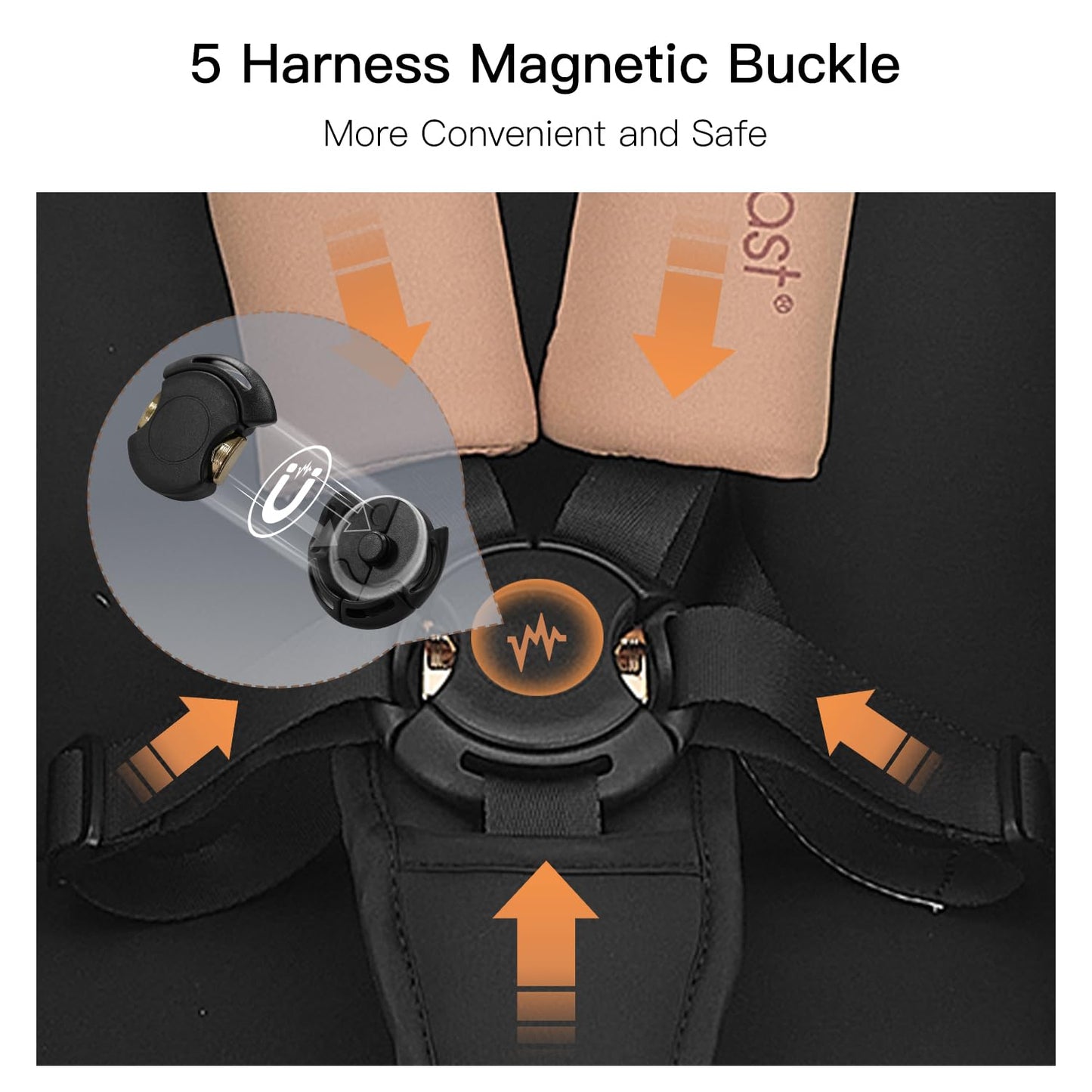 Gravity Folding Baby Stroller - Portable Toddler Stroller W/Adjustable Backrest & Canopy, Lightweight And Uv Protected Travel St