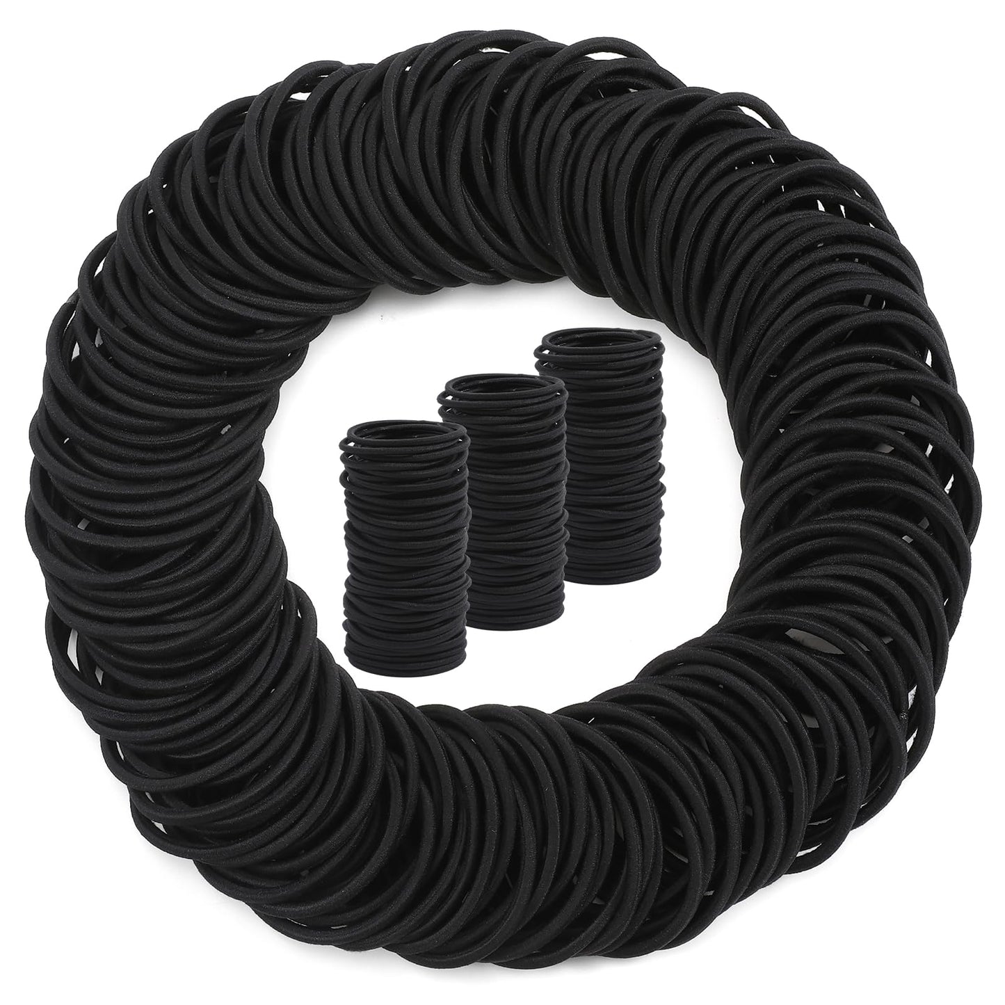 150Pcs Elastic Hair Ties, No Crease Hair Ponytail Holders For Women, Men, Girls And Boys, Large No Damage Hair Ties For Thick Th