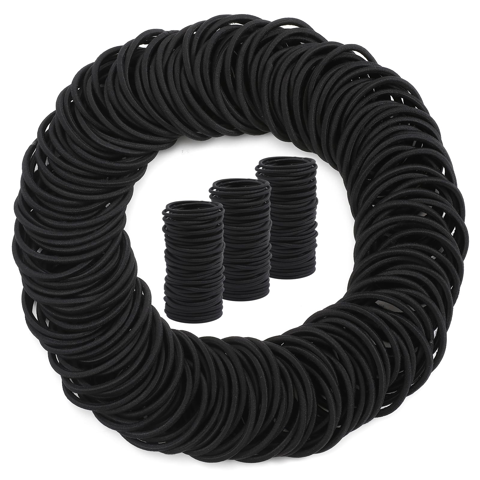 150Pcs Elastic Hair Ties, No Crease Hair Ponytail Holders For Women, Men, Girls And Boys, Large No Damage Hair Ties For Thick Th
