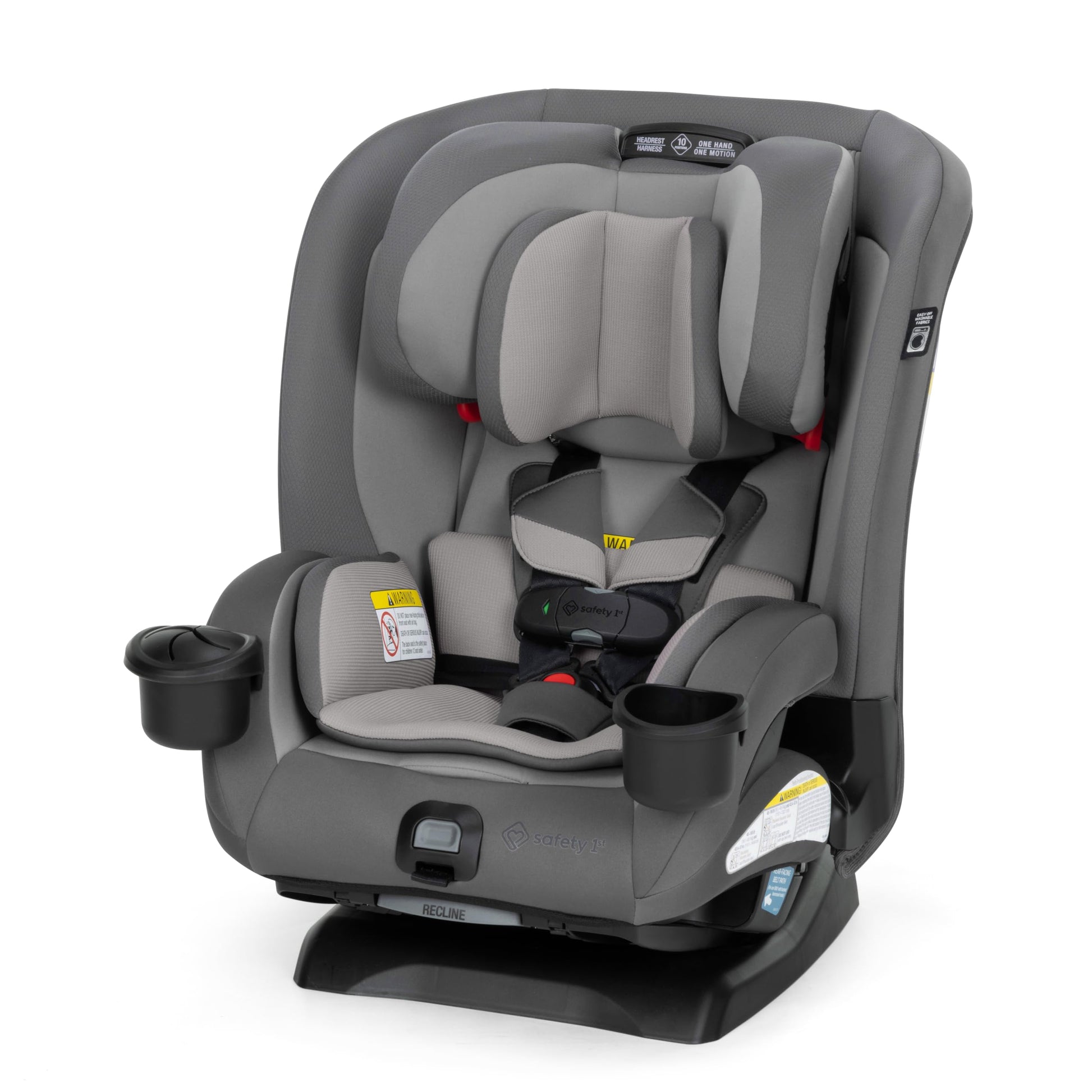 Safety 1st EverSlim 4-in-1 Convertible Car Seat, SecureTech Chest Clip, Ultra-Slim, 4-Mode Infant to Booster, Baby Car Seat, 5-1