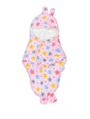 mittenbooty Bunny Wrapper or Swaddle in Ultra Soft Star Muslin Fabric Multicolour