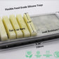Breast Milk Freezer Storage Trays W/Carrier, 10-1Oz Bars, 2 Silicone Containers W/Silicone Lids And Carrier, Food Grade Silicone