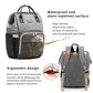 Diaper Bag Backpack For Women, Baby Bags For Girls,Diaper Bag With Changing Pad, And Insulated Pockets (Dark Grey +Light Grey)