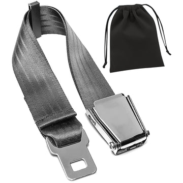 Airplane Seat Belt Extender, 7-31 Airline Seatbelt Extender Adjustable - Fits All Airlines In Us Except Southwest(Silver)