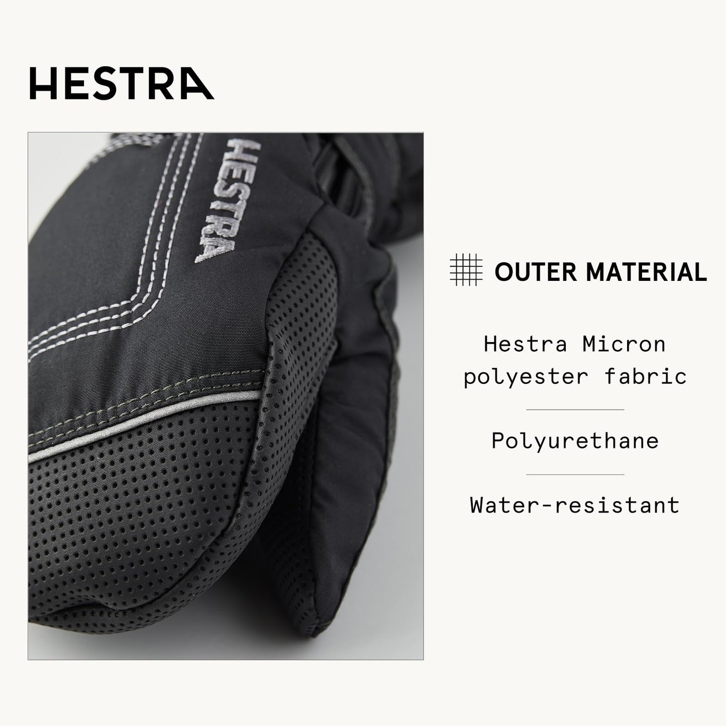 Hestra Baby Zip Long Mitt (Child 1-9Yrs) | Waterproof, Insulated Mittens For Toddlers & Kids For Winter & Playing In The Snow -