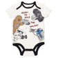 Star Wars Darth Vader Chewbacca Newborn Baby Boys 3 Piece Outfit Set: Cuddly Bodysuit Pants Hat White/Black 0-3 Months