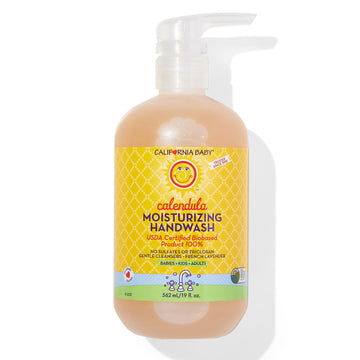 California Baby Calendula Moisturizing Hand Soap | Soothing Organic Aloe + Coconut Oil | 100% Plant-Based Liquid Soap | Allergy