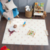 Baby Play Mat, Thick Foam Stars Design, Foldable Waterproof Mat For Crawling, Padded (79 X 59 Inches)