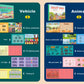 MIKNEKE 4 Pack DIY Busy Book for Toddlers, Montessori Busy Book for Kids to Develop Learning Skills, Quiet Book, Animal Vehicle