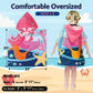 Growell Hooded Kids Beach Towels - Toddler Bath Towel Girls Boys Swim Cover-Ups For Ages 1 To 6 Kids Pool Towels Quick Dry Light