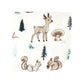 Hudson Baby Unisex Baby Flannel Washcloths, Boy Woodland Pals 12Pk, One Size