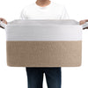 75L Large Cotton Rope Basket 22 x 17 x 12,Large Blanket Basket with Handle,woven baskets for storage,Storage Baskets for Organiz