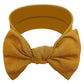 Babygiz Baby Girl Headbands-Infant,Toddler Cotton Handmade Hairbands With Bows Child Hair Accessories (Goldenrod)