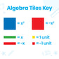 hand2mind Foam Algebra Tiles Class Set, Algebra Manipulatives, Algebra Tiles X and Y, Linear Algebra, Algebra Tools, Tiles Learn