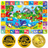 Quokka Giant Baby Play Mat For Floor - 112X80 In Plush Abc Nursery Rug For Toddlers & Infants - Large Padded Non-Slip Surface Fo